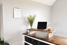 Load image into Gallery viewer, Oak monitor stand