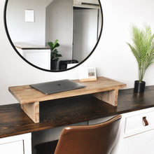 Load image into Gallery viewer, Oak monitor stand