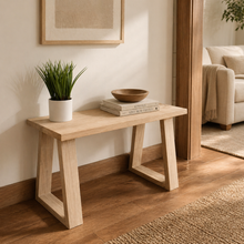 Load image into Gallery viewer, White oak bench