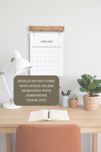 Load image into Gallery viewer, 2026 Wood calendar || Original design