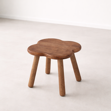 Load image into Gallery viewer, Dark wood stool