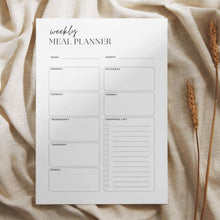 Load image into Gallery viewer, Weekly meal planner printable