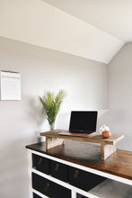 Load image into Gallery viewer, Oak monitor stand