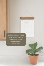 Load image into Gallery viewer, 2026 Wood calendar || Square design