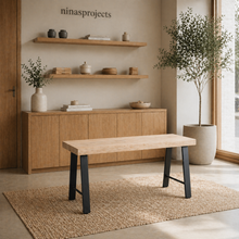 Load image into Gallery viewer, Oak bench