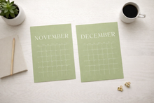Load image into Gallery viewer, Green calendar