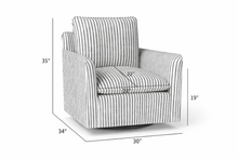 Load image into Gallery viewer, Striped accent chair