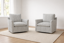 Load image into Gallery viewer, Striped accent chair