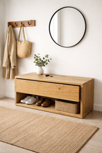Load image into Gallery viewer, White Oak storage bench