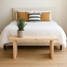 Load image into Gallery viewer, Solid pine bench