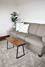 Load image into Gallery viewer, Wood and metal bench