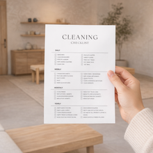 Load image into Gallery viewer, Cleaning checklist printable