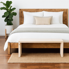 Load image into Gallery viewer, Natural pine bench