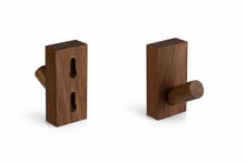 Load image into Gallery viewer, 4 black walnut hooks