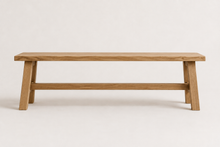 Load image into Gallery viewer, Oak minimalist bench