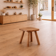 Load image into Gallery viewer, Dark wood stool || new