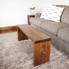 Load image into Gallery viewer, Dark pine bench