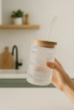 Load image into Gallery viewer, Glass cup with lid || new