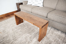 Load image into Gallery viewer, Dark pine bench