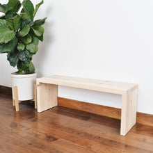 Load image into Gallery viewer, Natural pine bench