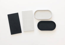 Load image into Gallery viewer, Black concrete oval