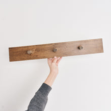 Load image into Gallery viewer, Dark wood Peg hooks