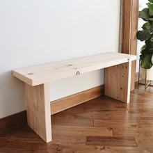 Load image into Gallery viewer, Solid wood bench