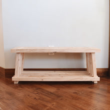 Load image into Gallery viewer, Slat wood bench