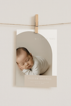 Load image into Gallery viewer, Baby announcement card
