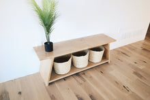 Load image into Gallery viewer, White oak storage bench || new furniture
