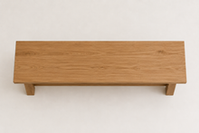 Load image into Gallery viewer, Oak minimalist bench
