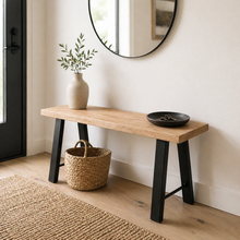 Load image into Gallery viewer, Oak bench
