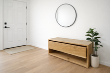 Load image into Gallery viewer, White Oak storage bench
