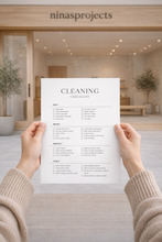 Load image into Gallery viewer, Cleaning checklist printable
