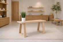 Load image into Gallery viewer, Set of 2 white oak benches
