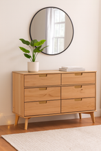 Load image into Gallery viewer, Natural wood dresser || furniture
