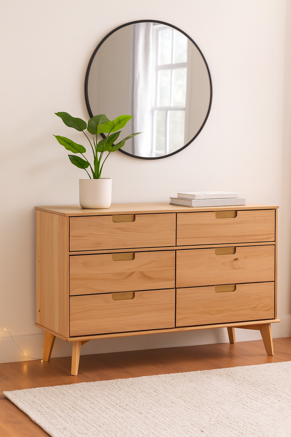 Natural wood dresser || furniture
