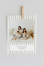 Load image into Gallery viewer, Striped Christmas card template
