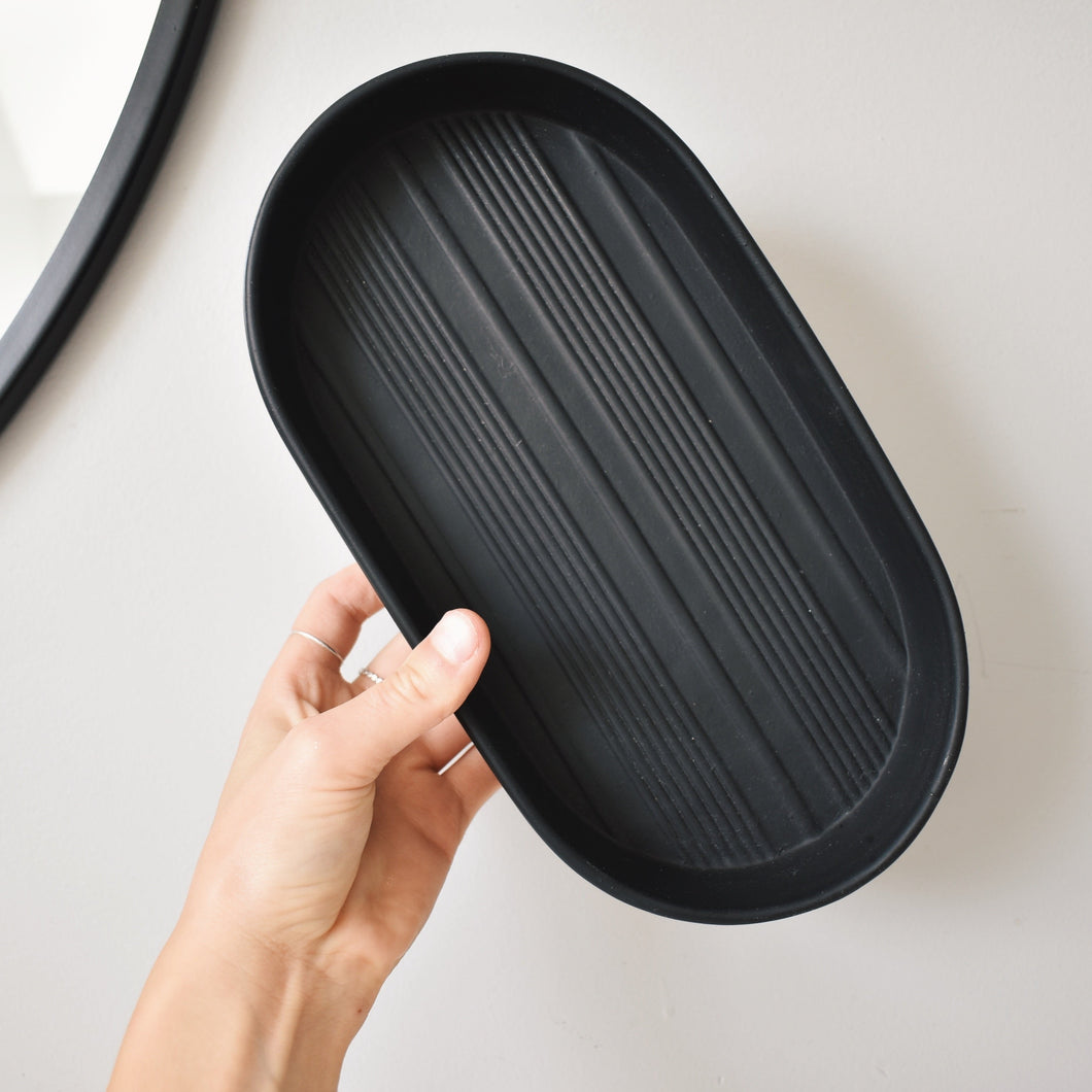 Modern black tray || new