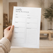 Load image into Gallery viewer, Weekly meal planner printable
