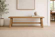 Load image into Gallery viewer, Oak minimalist bench
