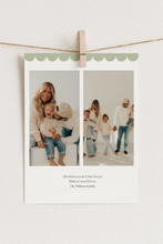 Load image into Gallery viewer, Scalloped Christmas card template
