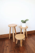 Load image into Gallery viewer, White oak stools || new furniture
