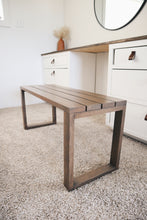 Load image into Gallery viewer, Modern slat bench
