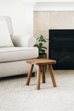 Load image into Gallery viewer, Dark wood stool || new
