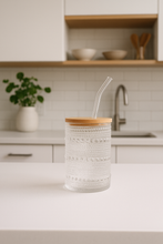 Load image into Gallery viewer, Glass cup with lid || new
