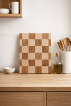 Load image into Gallery viewer, Checkered cutting board

