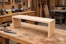 Load image into Gallery viewer, Natural pine bench
