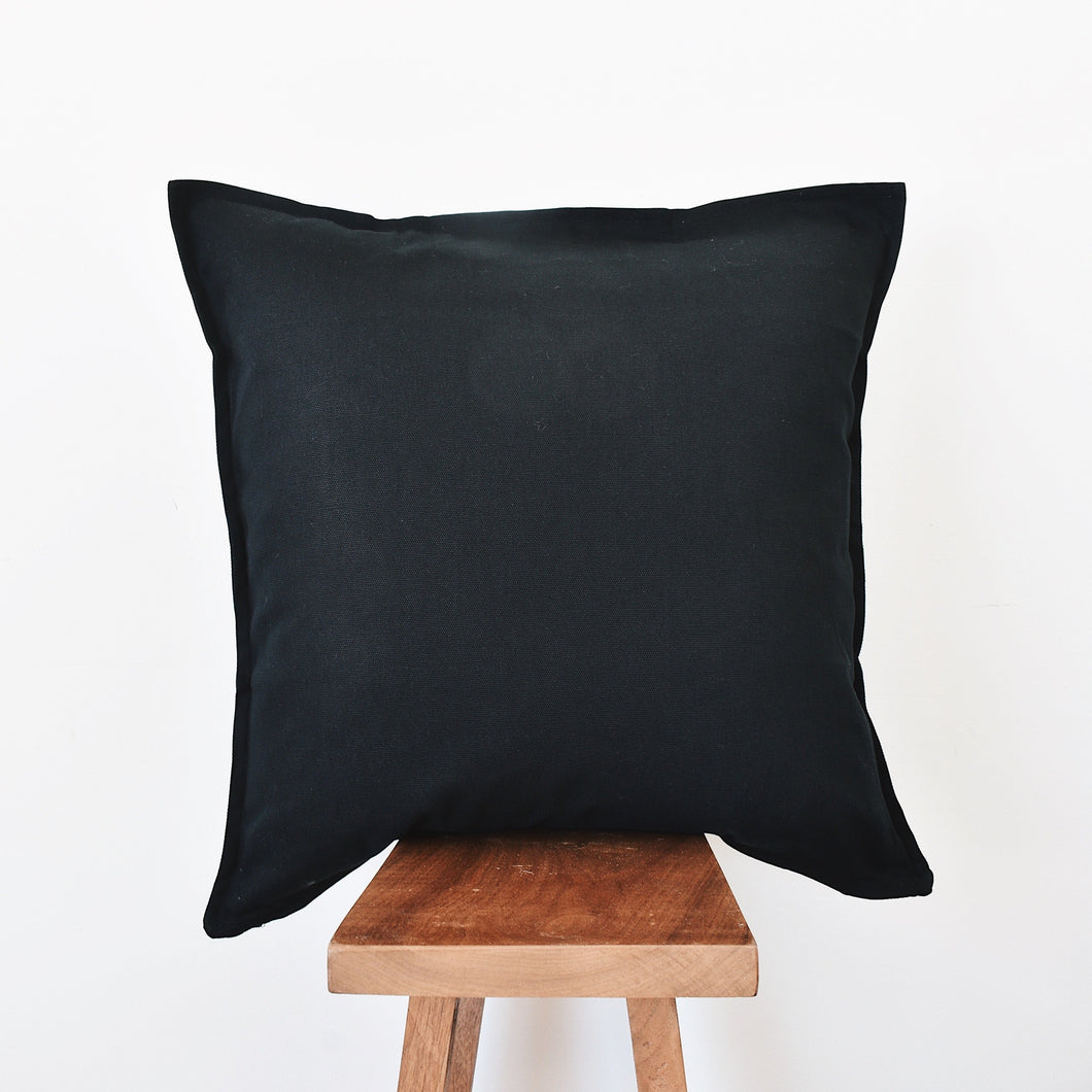 Black pillow cover