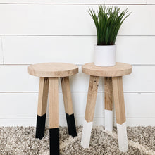 Load image into Gallery viewer, White oak dipped stool || furniture
